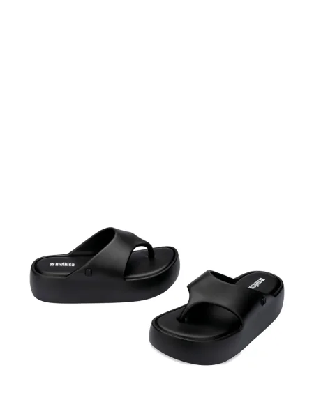 Papuci Melissa cu platformă negru
