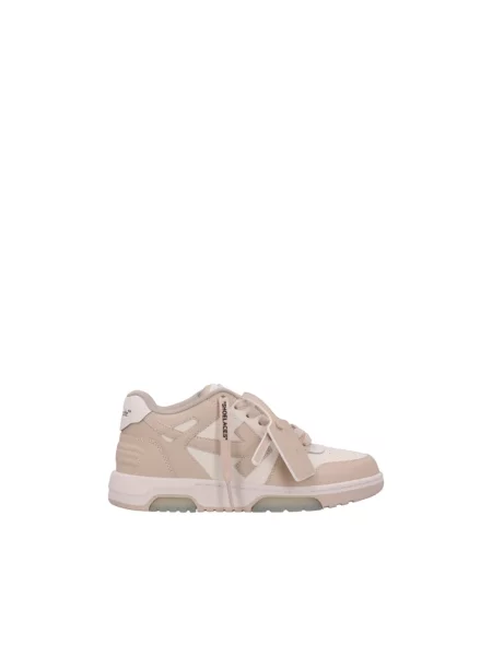Sneakersy Off-white skórzane biznesowe białe
