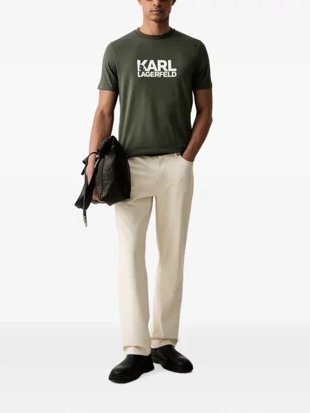 Tricou Karl Lagerfeld cu imagine verde