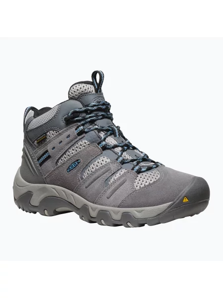 Дамски туристически обувки KEEN Headout Mid Waterproof стоманено сив/синьо небе сиво