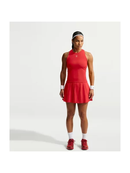 Koszulka na ramiączkach kobieta Nike Court Advantage intensywny XS czerwony