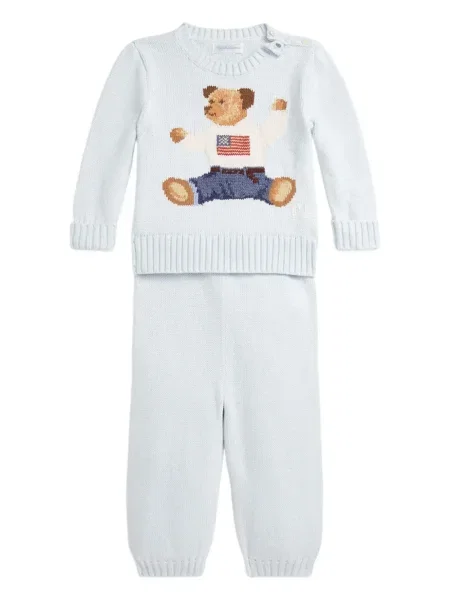 Spodnie dziecięce Polo Ralph Lauren niebieskie