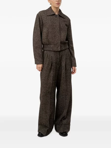 Geacă bomber Boss cu model herringbone maro