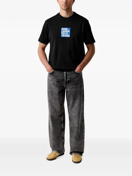 Μπλούζα Karl Lagerfeld Jeans με σχέδιο μαύρο