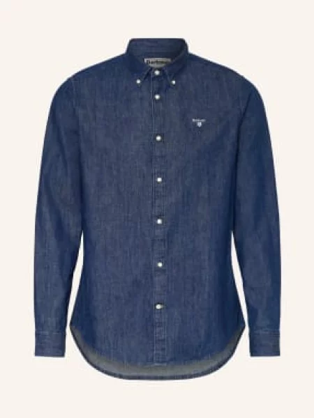Barbour Džínová Košile Crest Tailored Fit tmavě modrá