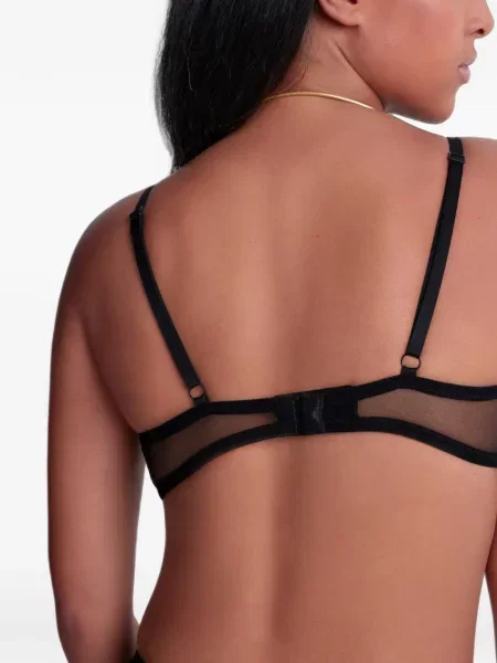 Sutien triunghi Aubade cu broderie negru