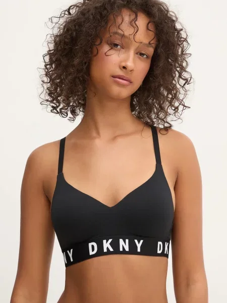 DKNY trojúhelníková podprsenka s modalem černá