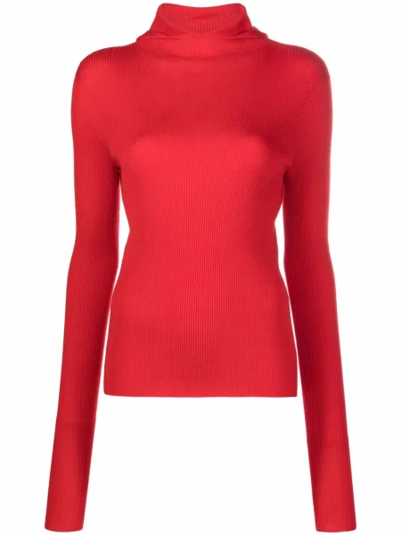 Hanorac cu glugă Jil Sander roșu