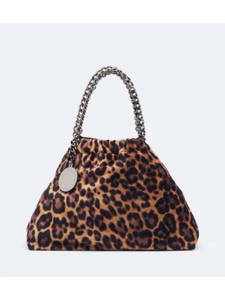 Top Stella Mccartney cu imagine cu model leopard maro