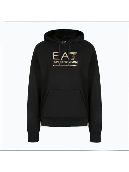 Мъжки суитшърт Emporio Armani Train Visibility Hoodie black/gold черно