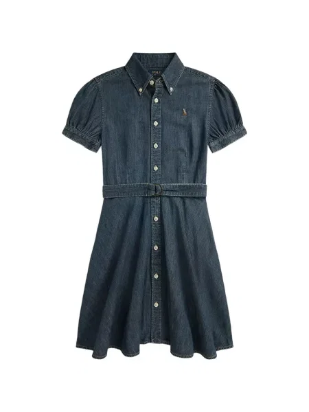 Sukienka dziecięca Polo Ralph Lauren niebieska