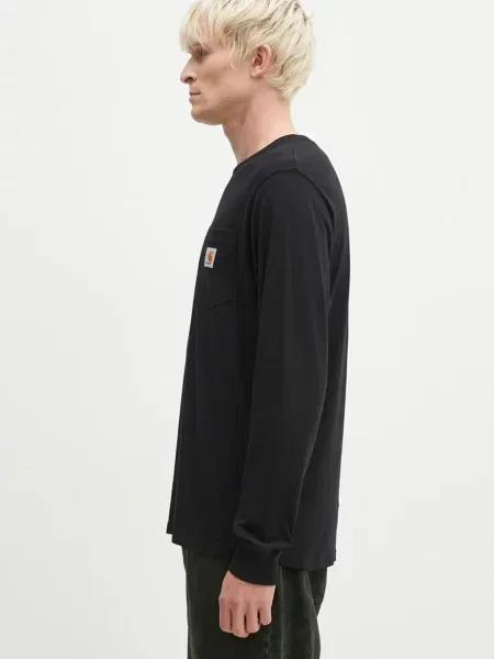 Однотонный лонгслив Carhartt Wip черный