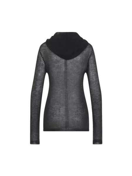 Bluza z kapturem Rick Owens z kapturem czarna