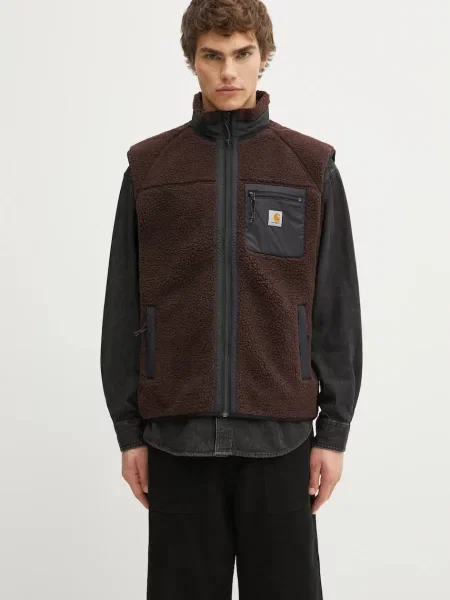 Vesta Carhartt WIP Prentis Vest Liner UNISEX Palisander/ Black XL černá