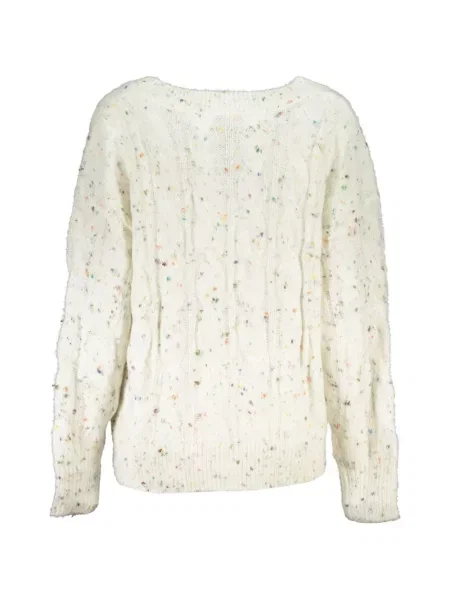 Pulover Desigual alb