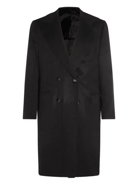 Palton Kiton din cașmir negru