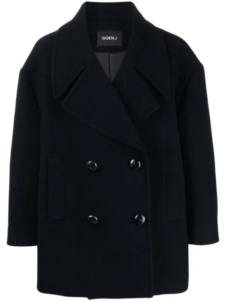 Płaszcz Goen.j dwurzędowy niebieski