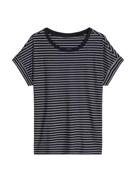 Marc O'Polo DENIM Tricou albastru închis alb