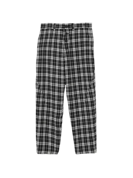 Cu centură pantaloni Undercover în carouri negru