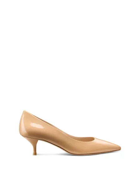 Czółenka Stuart Weitzman skórzana beżowa