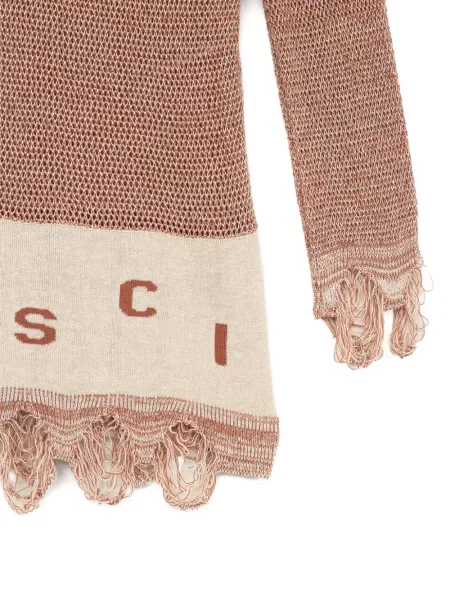 Pulover Misci cu franjuri maro