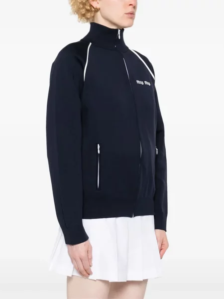 Fleece ζακέτα Miu Miu μπλε