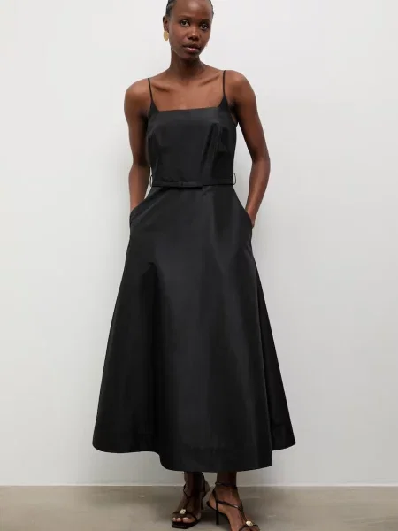 Answear.LAB rochie cu corset negru