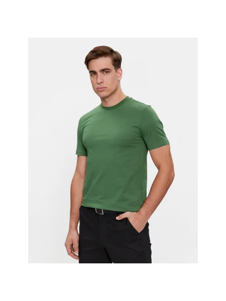 Boss Póló Thompson 01 Zöld Regular Fit fekete