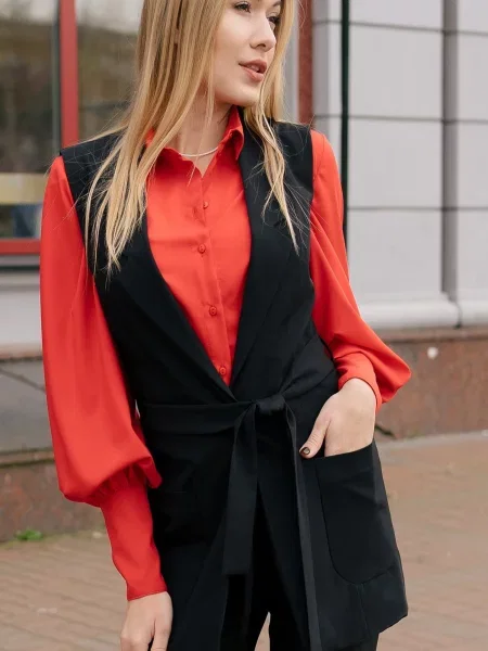 Жилет класичний LadyLike бавовна/поліестер чорний