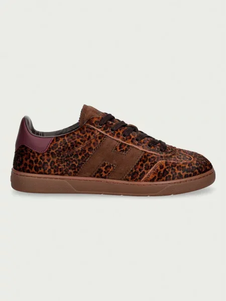 Hogan Cool Allacciato H sneakers dámske kožené hnedá