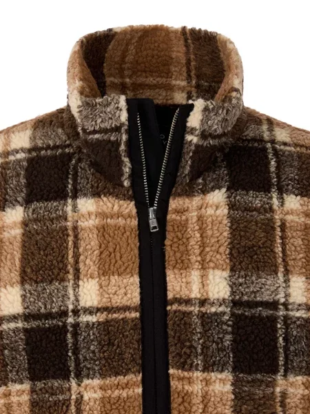 Geacă Studio Tomboy în carouri maro