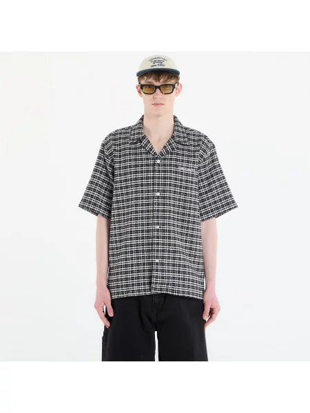 Košile Carhartt WIP S/S Kander Shirt UNISEX Kander Check/ Black S černé