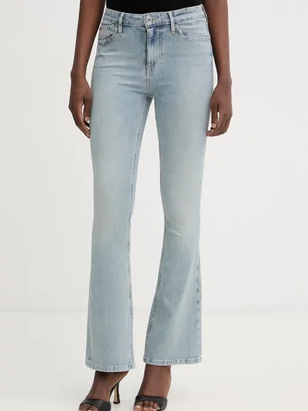 Guess jeansy flare niebieskie