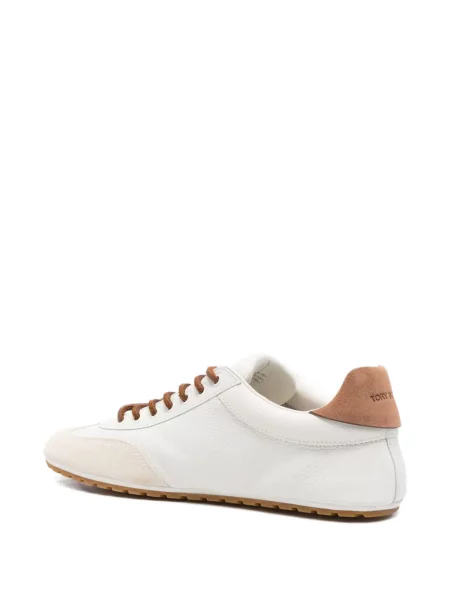 Sneakerși Tory Burch din piele alb