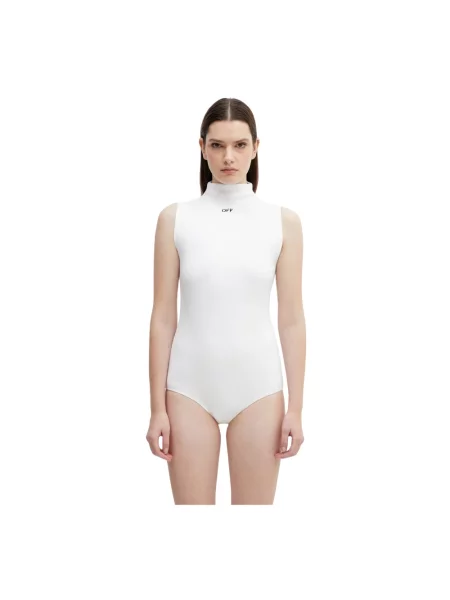 Krótki top Off-white biały