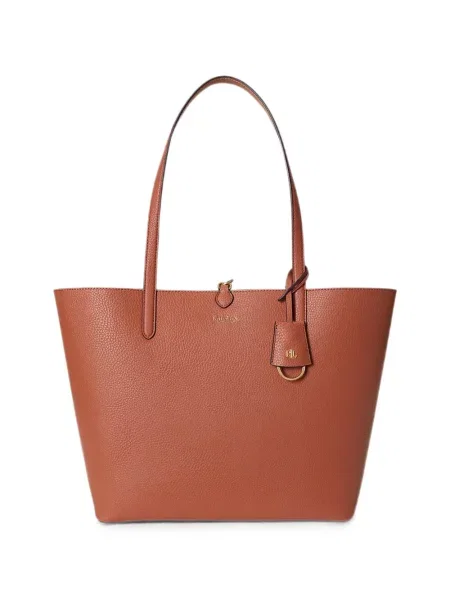 Geantă shopper Lauren Ralph Lauren cu autograf maro