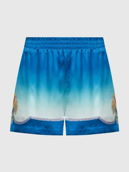 Шорти із шовку Coquillage Colore Casablanca сині