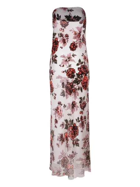 Rochie Rodarte cu model floral cu imagine alb
