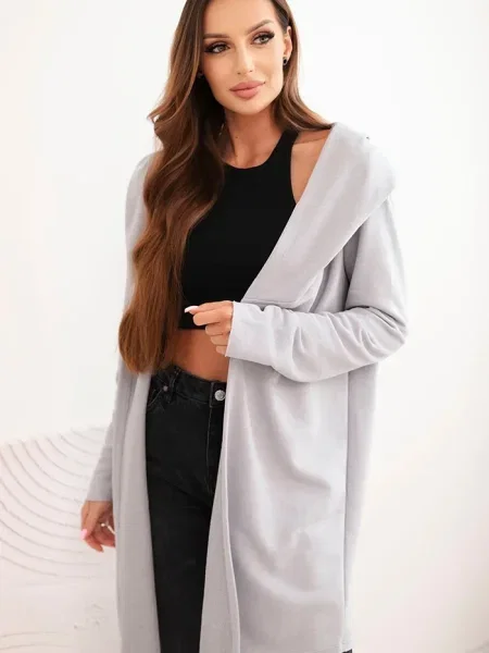 Bluza z kapturem Kesi z kapturem szara
