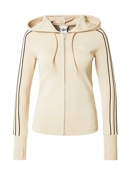 ADIDAS ORIGINALS Gornji dio trenirke toplo smeđa / ecru/prljavo / crna bijela