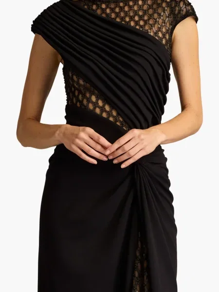 Rochie Tadashi Shoji cu paiete de costum negru