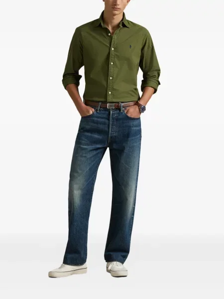 Șapcă Polo Ralph Lauren cu broderie din țesătură twill în carouri albastru