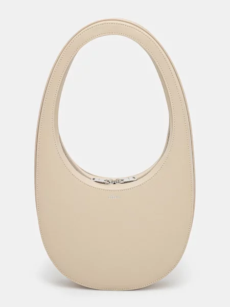 Geanta de piele Coperni din piele bej