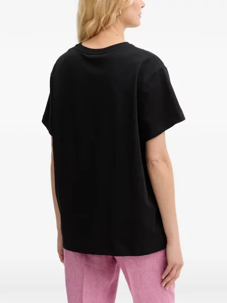 Tricou Twinset cu broderie negru