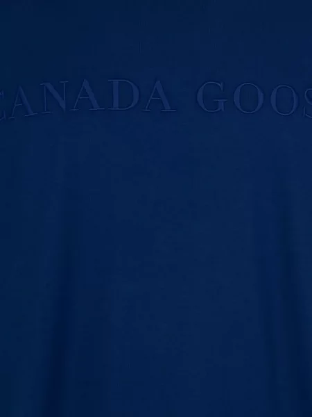 Tricou Canada Goose cu broderie albastru