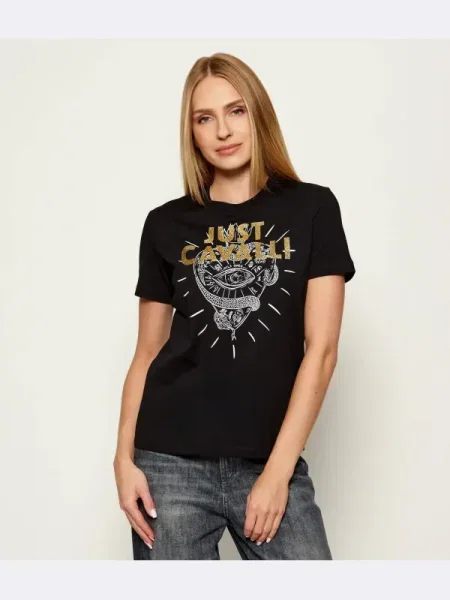 Just Cavalli Tricou negru