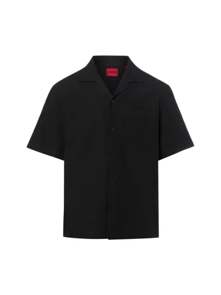 HUGO koszulka z krótkim rękawem Exolino Mężczyźni Comfort Fit S czarny