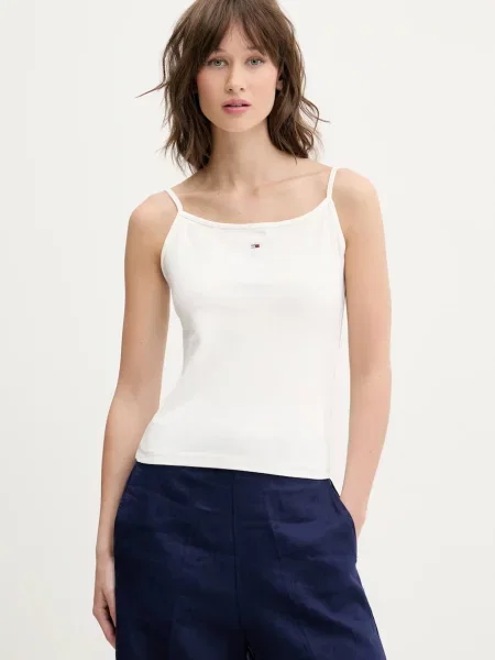 Топ Tommy Jeans бяло
