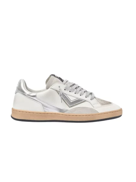 Sneakersy 4b12 skórzane białe
