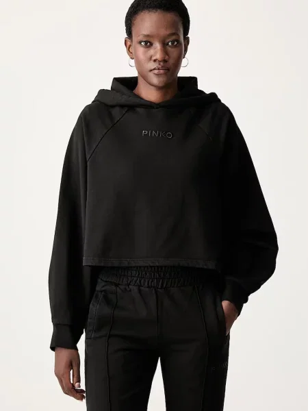 Pinko Hanorac Mediocre | Cropped Fit negru